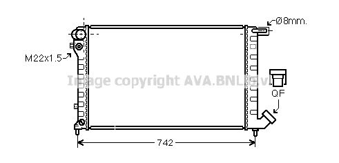 AVA QUALITY COOLING Radiaator,mootorijahutus CNA2147